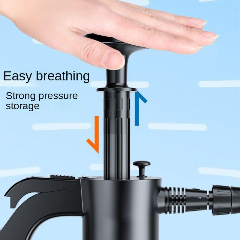 2L Hand Pump Foam Sprayer – 3 Nozzle Car Wash & Window Cleaning Bottle