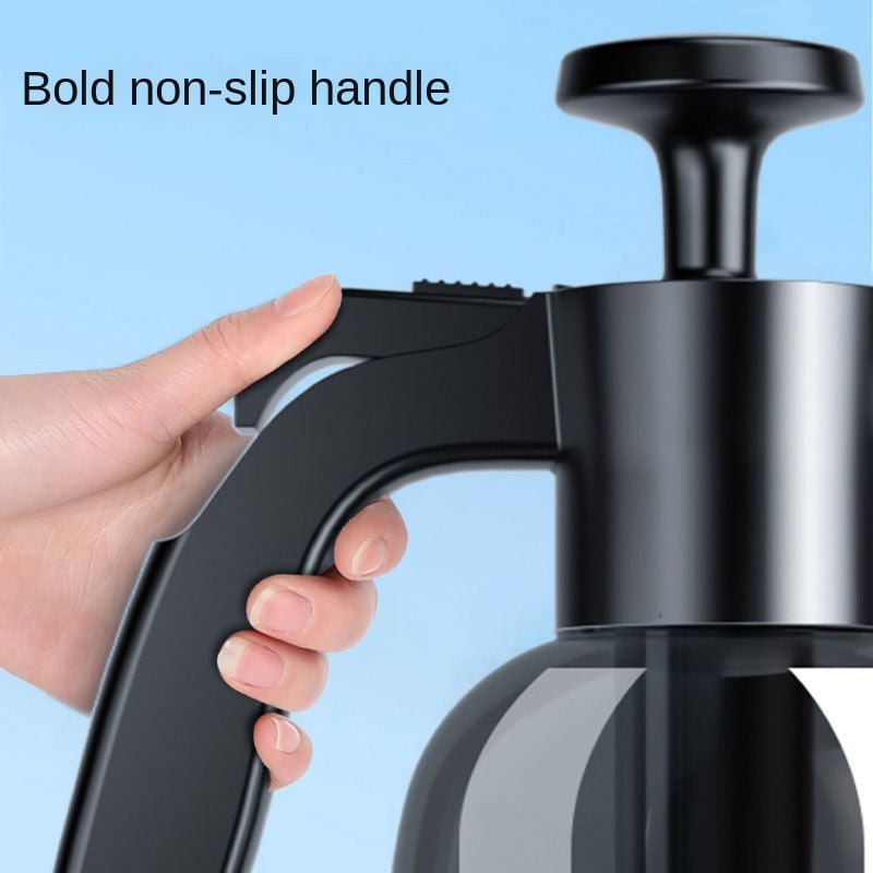 2L Hand Pump Foam Sprayer – 3 Nozzle Car Wash & Window Cleaning Bottle
