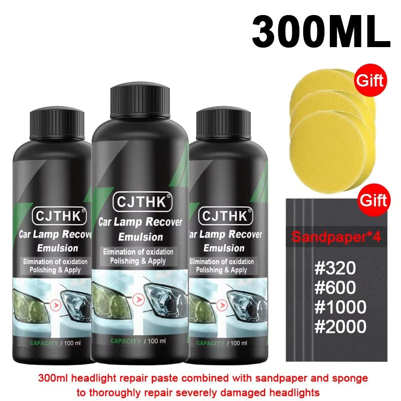 Headlight Restoration Kit – Scratch & Oxidation Remover Polish