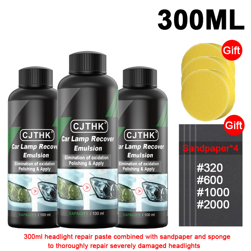 Headlight Restoration Kit – Scratch & Oxidation Remover Polish