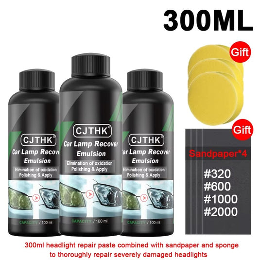 Headlight Restoration Kit – Scratch & Oxidation Remover Polish