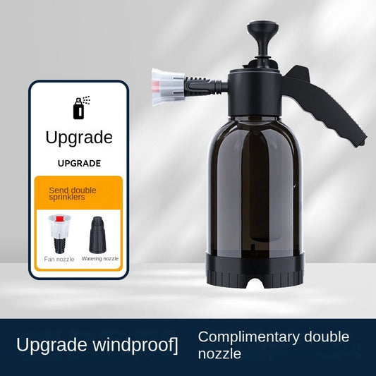 2L Hand Pump Foam Sprayer – 3 Nozzle Car Wash & Window Cleaning Bottle