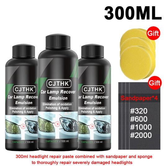 Headlight Restoration Kit – Scratch & Oxidation Remover Polish